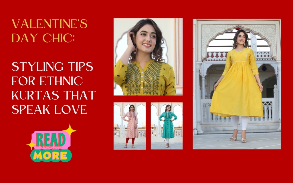 Valentine's Day Chic: Styling Tips for Ethnic Kurtas That Speak Love