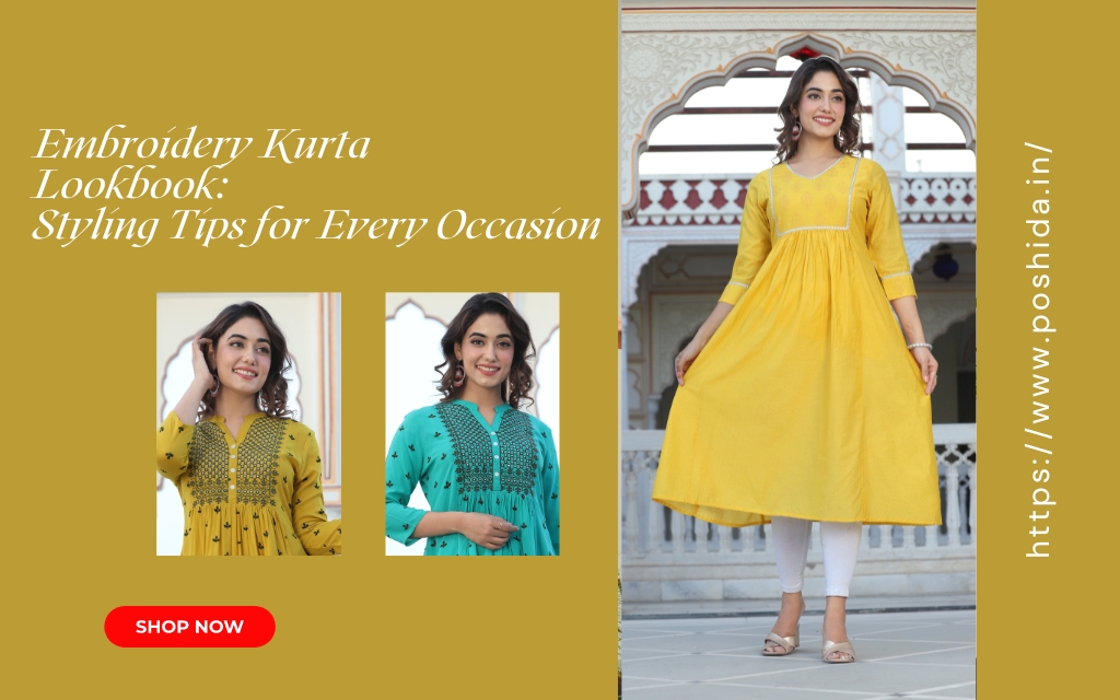 Embroidery Kurta Lookbook: Styling Tips for Every Occasion